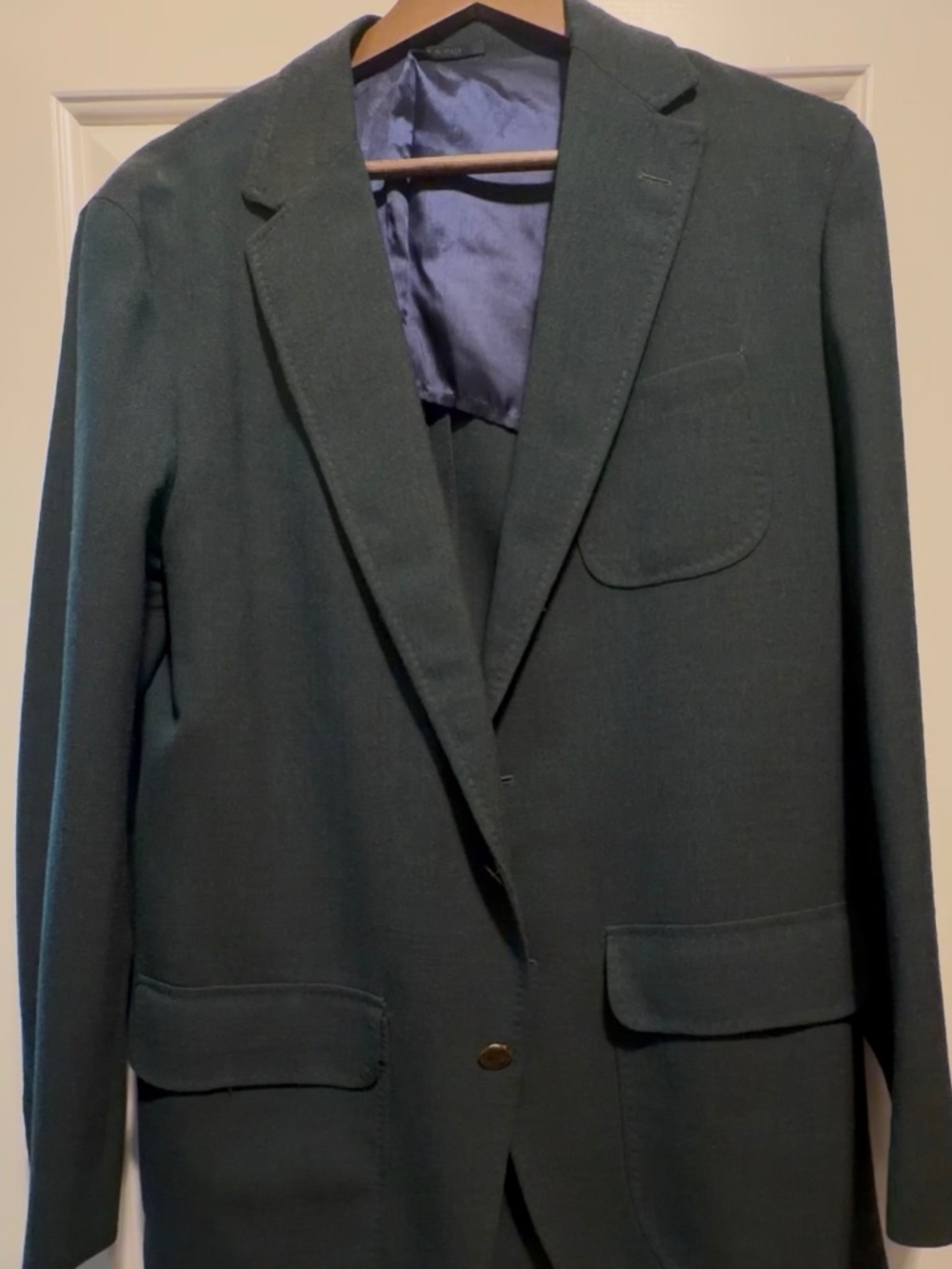 Sid Mashburn Forest Hopsack Ghost Blazer ITA48R